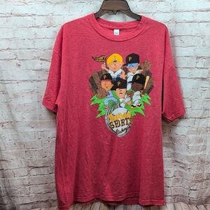 Pittsburgh Pirates Red Backyard Sports T Shirt Adult XL Sugardale Nwt New